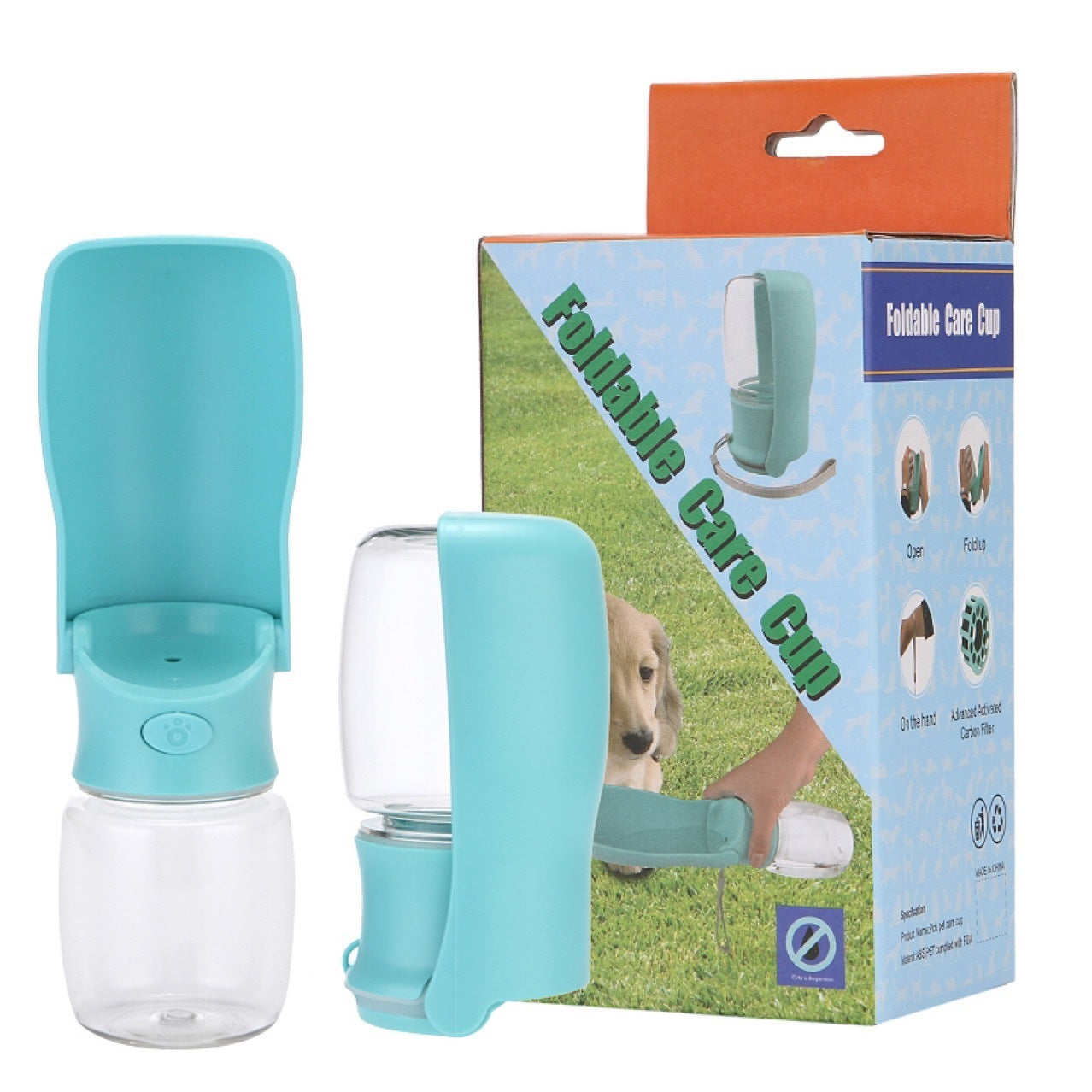 Portable Cat Dog Water Bottle Food Feeder Drinker Poop Dispenser 3 In 1 Leak-proof Multifunctional Dog Water Bottle Pet Products