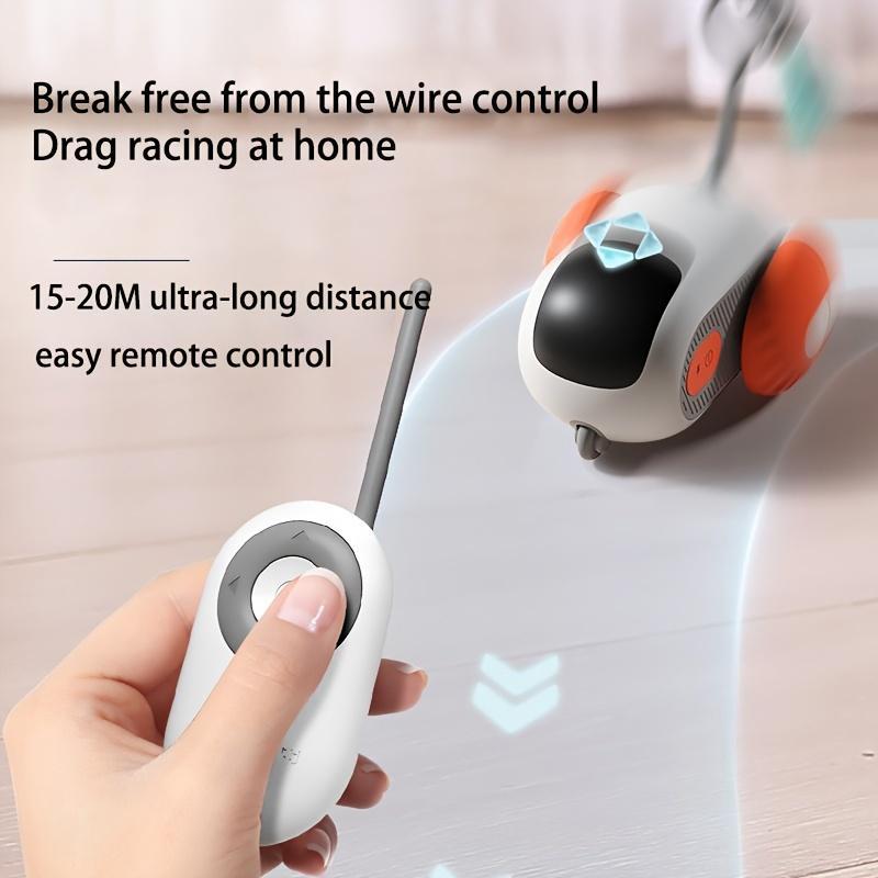 Exciting Interactive Dog and Cat Toy Car - Smart RemoteControl, Fun Feather Chase, Dynamic ElectricKitten Plaything For Active Exercise & Learningsmart Dogtoy Catrobot Toy Indoor Cattoy