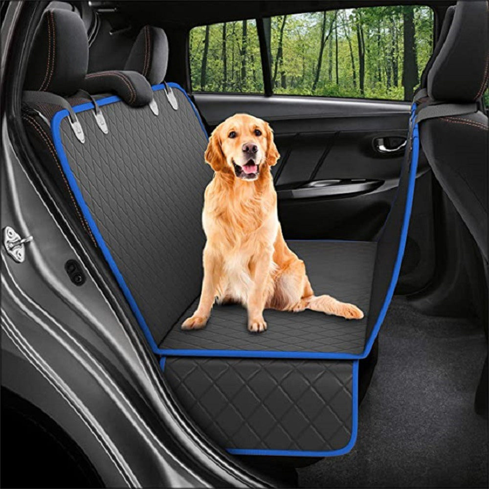 Pet Carrier Hammock Safety Protector Car Rear Back Seat Mat With Zipper And Pocket For Travel